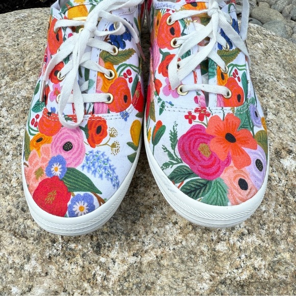 Keds x Rifle Paper Co. Women's Floral Sneakers Size 8.5 Multicolor Casual - Picture 6 of 11